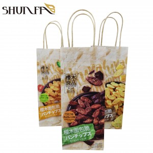 High Quality Takeaway Handbag Custom Design Shopping Gift Carrier Paper Bag