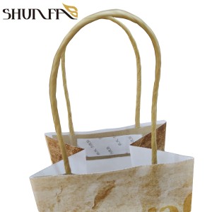 Kwalità Għolja Takeaway Handbag Custom Design Xiri Gift Carrier Paper Bag