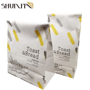 Custom na Toast Bread Baked Food Packing Tin Tie Panatilihin ang Fresh Takaway Packaging Bag