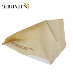 Kleurendruk kraftpapier verpakking zak met venster vierkante bodem broodzak