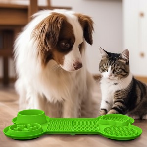 Kushin lasar ƙashi mai siffar ƙashi Dog Pet Bowls & Feeders Bowls