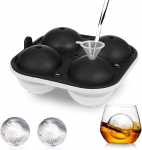 Silicone Ice Ball 6 Round Ice Maker Molds Silicone Sphere Ice Mold