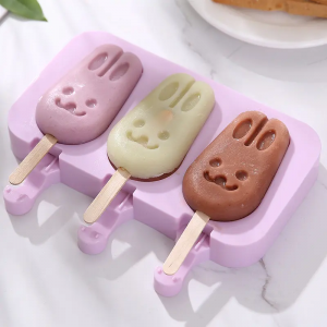 New Arrivals Silicone Ice Cream Maker Mould Popsicle Mold Ice Pop Mold Silicone With Lid Ice Mold მთავარი სამზარეულოს ხელსაწყოები