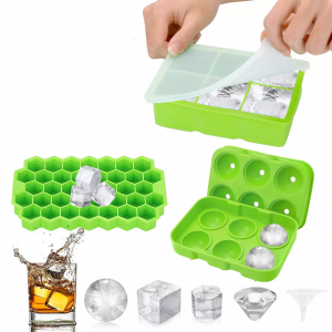 Silicone Sphere Ice Mould Square Ice Molds Whisky Round Ball