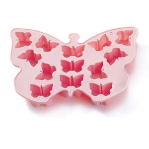 Niedliche Silikon-Eiswürfelformen in Schmetterlingsform in Lebensmittelqualität