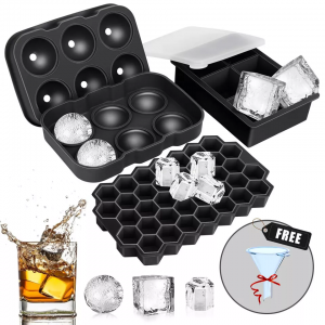 Silicone Sphere Ice Mold Square Ice Molds Whiskey Round Ball