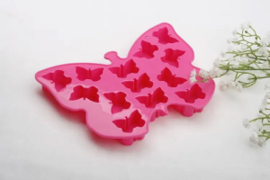 Tavi din silicon pentru cuburi de gheață drăguțe în formă de fluture de calitate alimentară