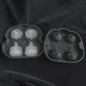 3D Halloween Horror Skull Pumpkin Silicone Mold Ice Cube Tray nga May Taklob