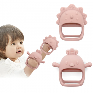 Novos brinquedos de qualidade alimentar sem BPA animal nunca deixam cair o bebê de silicone de pulso