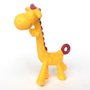 Без BPA Сладко животинче с форма на бебета Играчки за храна за никнене на зъби Забавна силиконова играчка Мека гризалка