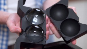 Silikon 8 delikli buz hokeyi topu, silikon buz yapma kalıbı, viskiye özel buz hokeyi topu