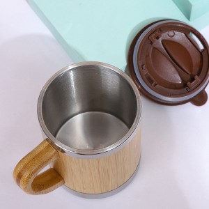 Na-customize na Bamboo Ceramic Black Coffee Mug Mga Accessory ng Regalo Creative Kahon ng Kasal Logo Surprise Item Style Pcs Design Package Feature