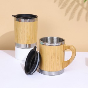 Customized Bamboo Ceramic Black Coffee Mugs Gift Accessories Creative Wedding Box Logo Surprise Item Style Pcs Design Package Feature