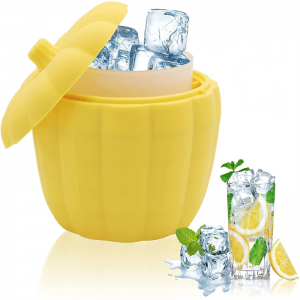 Silicone Pumpkin Ice Bucket for Frozen Drinks and Fruits