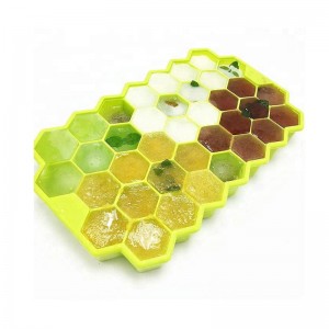 Honeycomb Shape 37 Holes Silicone Ice Cube Tray