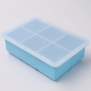 Silicone 6 cavity Ice Cube tray