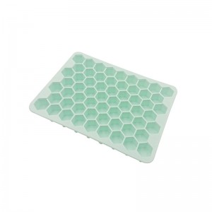 Molde para cubitos de xeo de silicona con ladrillo cadrado personalizado de 60 cavidades, ecolóxico e sen BPA