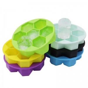 7 Cavity Silicone Ice Cube Model Tray for Whisky