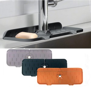Water Drip Catcher Tray Kitchen Silicone Faucet Mat