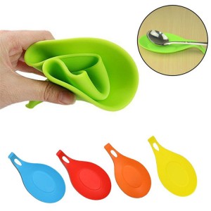 Kitchen Spoon-Shaped Silicone Spoon Holder
