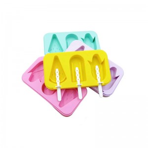 Mkpụrụ osisi Amazon na-akpụzi Silicone Ice Cream Molds for Baby