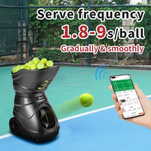 App -S4015C менен теннис топ машыктыруучу машина