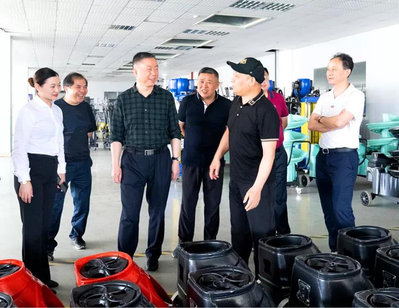 The delegation of Hubei Dawu County Government visited Siboasi for inspection and guidance