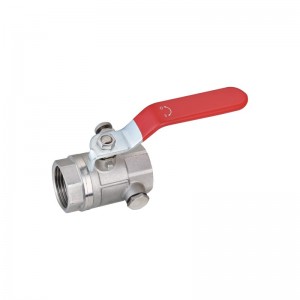 Vypúšťací guľový ventil STA, pieskovaný a poniklovaný, ovláda vypúšťanie a odsávanie kvapalinových potrubí.