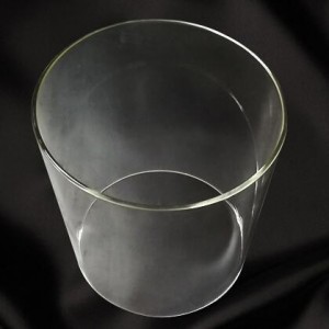 لوله شیشه ای OD 200mm-330mm برای بخاری گازی، ضخامت 5 میلی متر، مقاوم در برابر حرارت ＜600 درجه