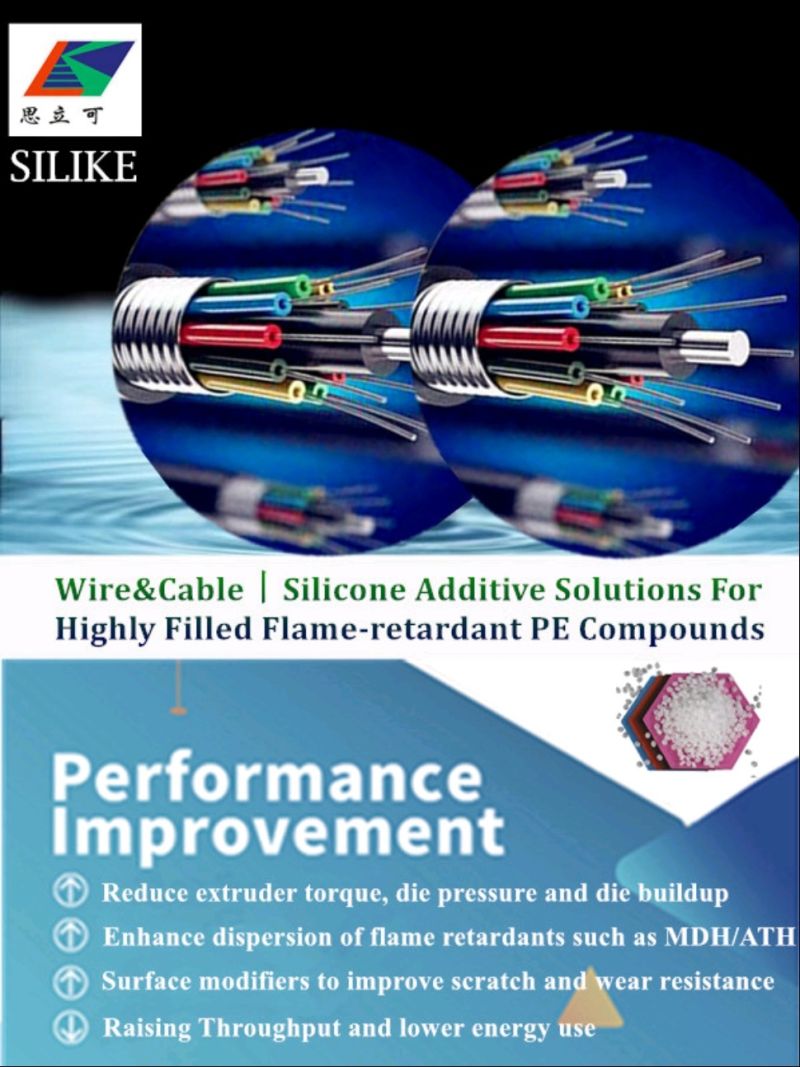 Otopine silikonskih aditiva za visoko punjene vatrootporne PE spojeve