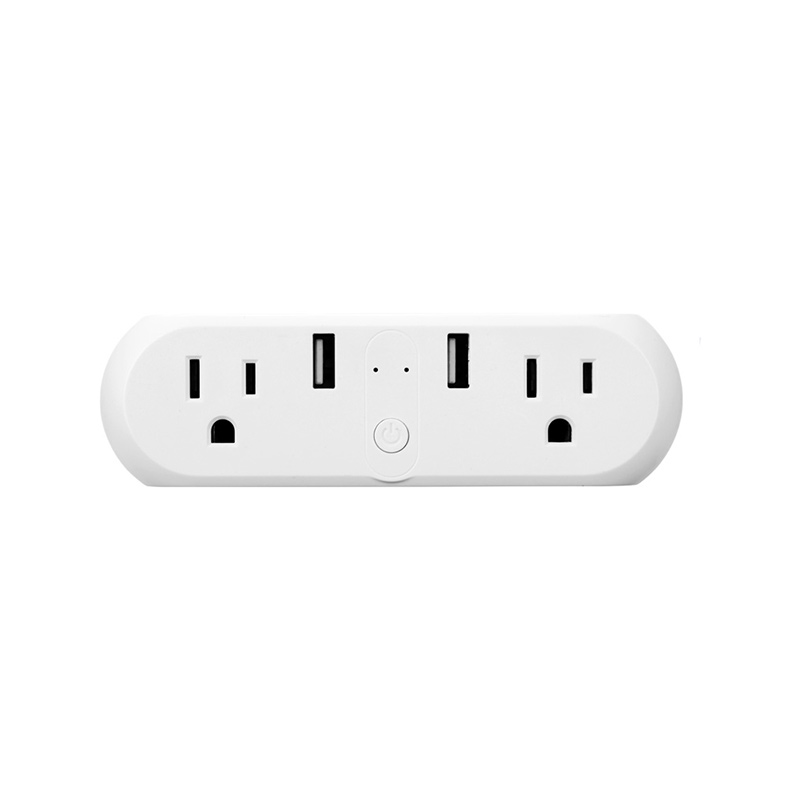 SIMATOP D2 Smart Plugs Double Sockets 10A Smart Home WiFi & Bluetooth Smart Outlet, 2.4G WiFi Only, រូបភាពពិសេស 1-Pack