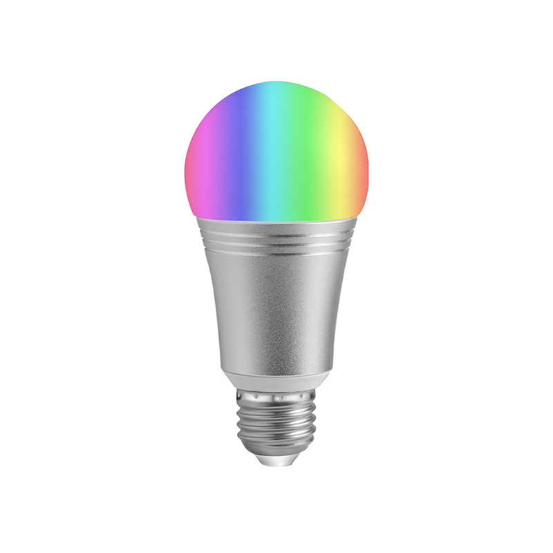 Tuya Wifi LED електрическа крушка, димируем многоцветен RGBW, съвместима с Alexa, Google Home Представено изображение