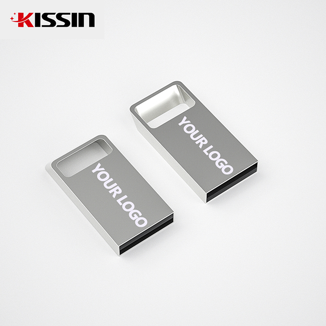 Kissin Factory Outlet Mini USB Flash Drive Metal USB Stick