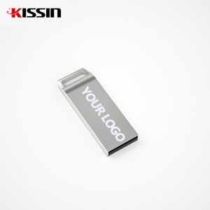 Kissin USB Flash Drive Sérsniðið lógó Usb Stick Metal Pendrive