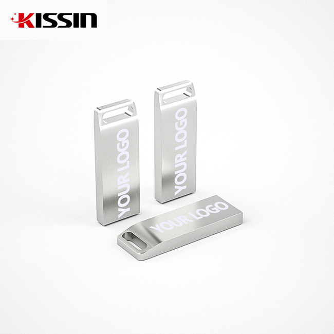 Kissin USB Flash Drive Custom Logo USB Stick Metal Pendrive