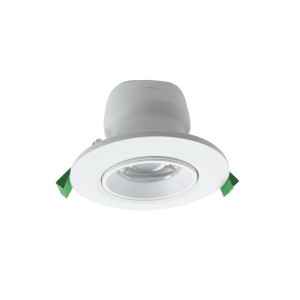 90mm cut-out Plastic Cover Aluminum adjustable Downlight with Lens