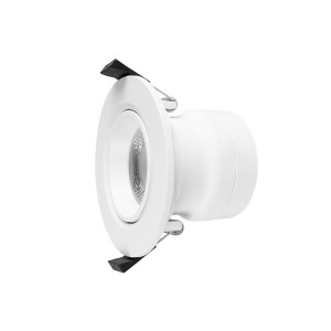 90mm cut-out Plastic Cover Aluminum adjustable Downlight with Lens