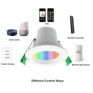 RGBCW WIFI+BLUE 90mm Cut-out Smart Downlight
