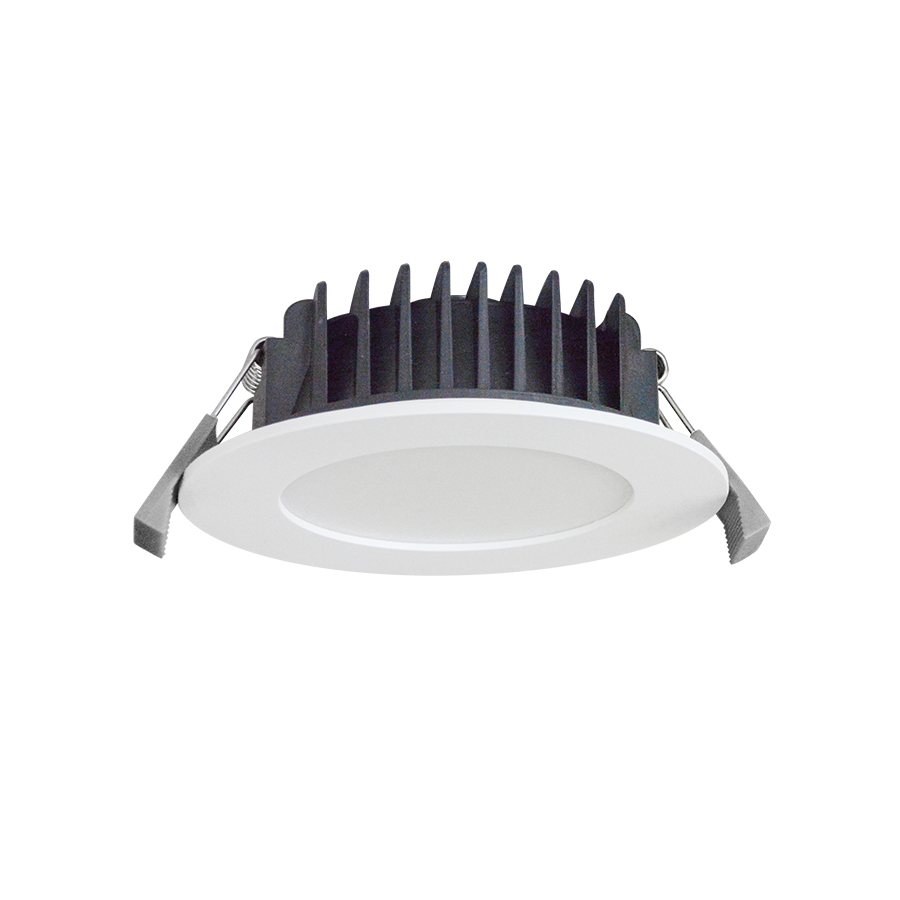 90mm Cut-out Aluminum Coated Plastic Tri-colour Slim Downlight with Flat Fascia Featured Image