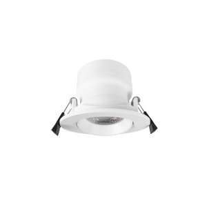 70mm cut-out Plastic Cover Aluminum adjustable Downlight with Lens
