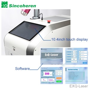 China top supplier Sincoheren  q switched nd yag laser medical beauty machine for tattoo pigment removal