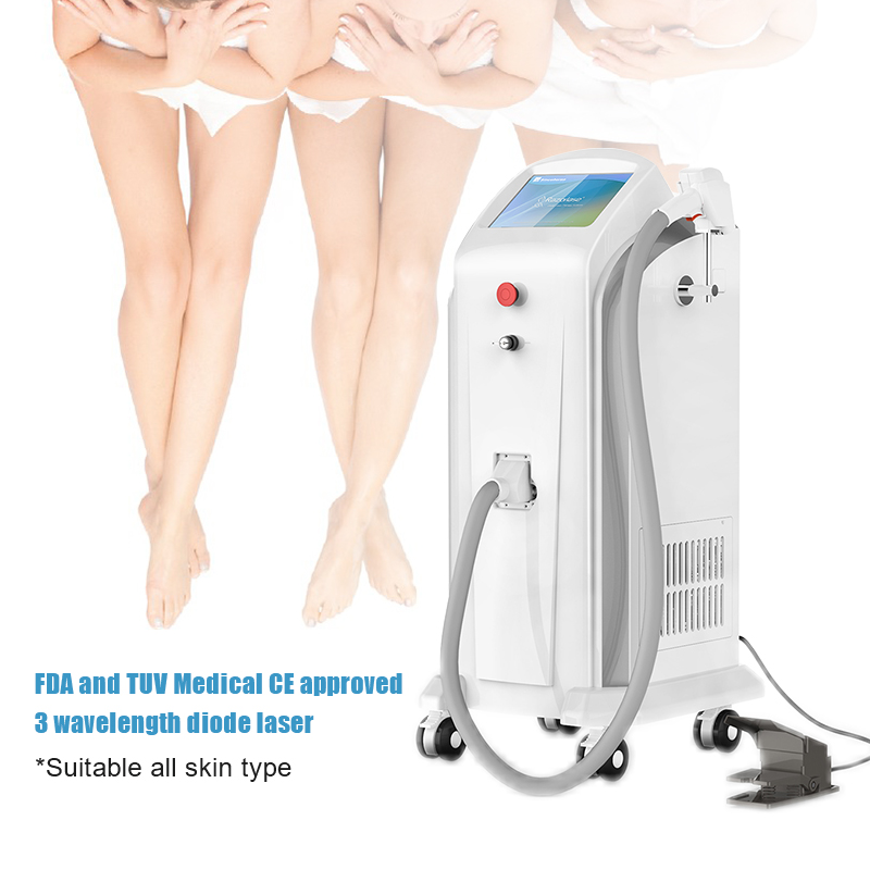 FDA Approved 755nm 808nm 1064nm 3 in 1 Diode Laser Hair Removal Machine Featured Image