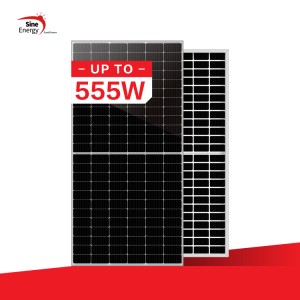 144 cells 540W, 545W, 550W, 555W bifacial solar panel
