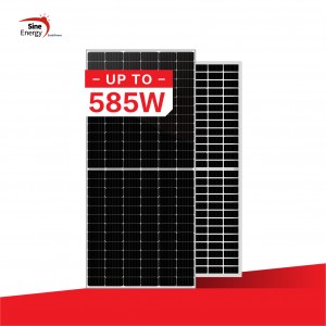 China Inexpensive Solar Panels Factories - 156 cells 575W, 580W, 585W, 590W bifacial solar panel  – SINE ENERGY