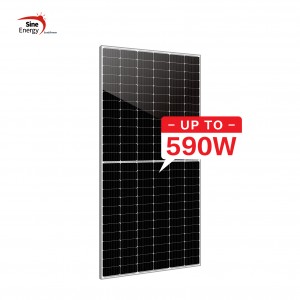 156 cells 580W, 585W, 590W, 595W solar panel