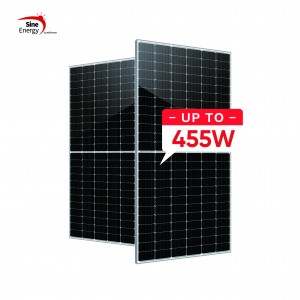 Cheap 166mm Solar Panel China Company - 144 cells  440W,445W,450W,455W half cut solar panel  – SINE ENERGY