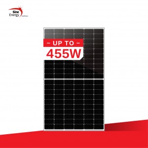China 12kw Off Grid Solar System Companies - 120 cells 440W, 445W, 450W, 455W solar panel  – SINE ENERGY