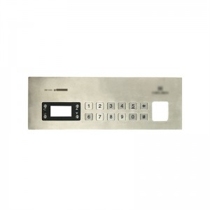 LCD display vandalsikkert tastatur i rustfrit stål B730