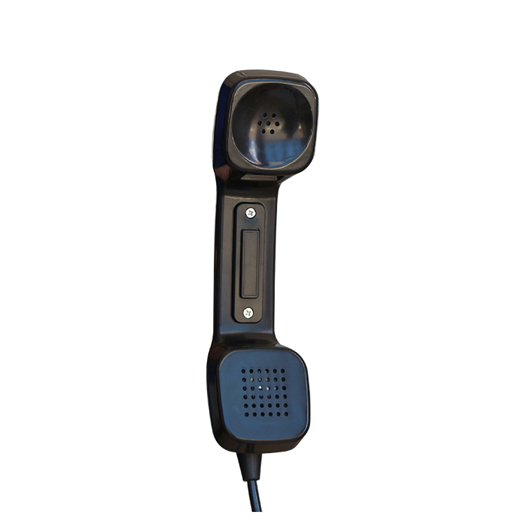 Квадратна телефонна слушалка на системата за натискане и говорене