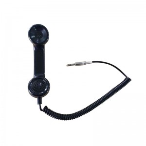 Industrial telephone handset for low temperature environment with different connector A01